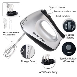 SUNATUR 3-in-1-Handmixer: Kraftvolles Mixen und Verrühren